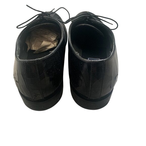 BOSTONIAN STOCKBRIDGE SCOTT BLACK LEATHER LACE UP LOAFER OXFORDS 7.5 D (WIDE) - Picture 5 of 9